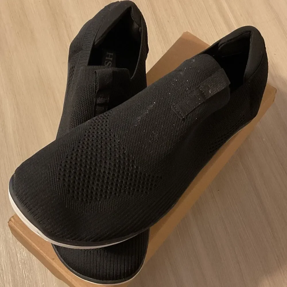 HSQ Black Slip-on casual sneakers - Picture 2 of 5
